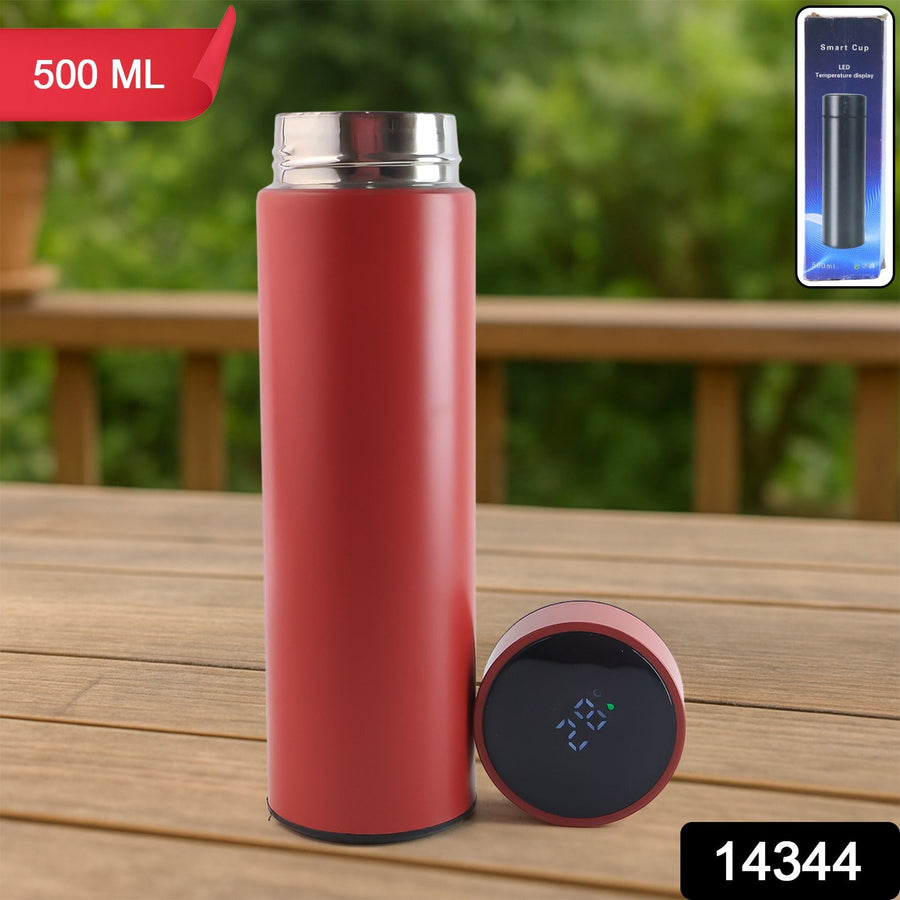 Vacuum Insulated Water Bottle – LED Temperature Display, 500ML