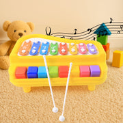 Baby Musical Toy Piano with colorful keys and xylophone bars