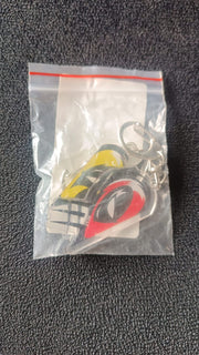 Stylish acrylic 2-in-1 breakable keychain pair for best friends