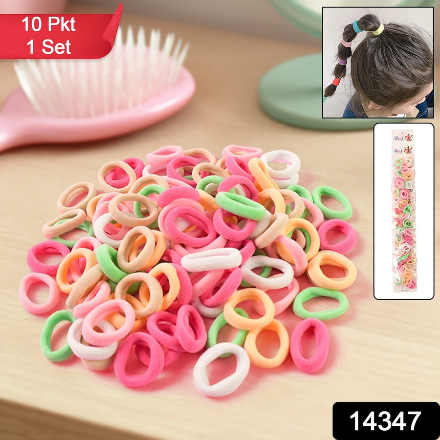 Soft Elastic Hair Bands for Kids – 100-Pack Colorful No-Metal Hair Ties