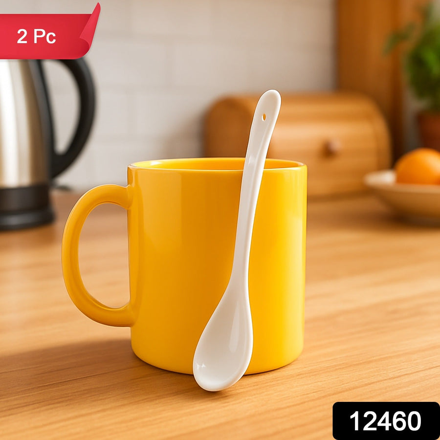 Plastic Mug with Matching Spoon – Heat-Resistant & Ergonomic