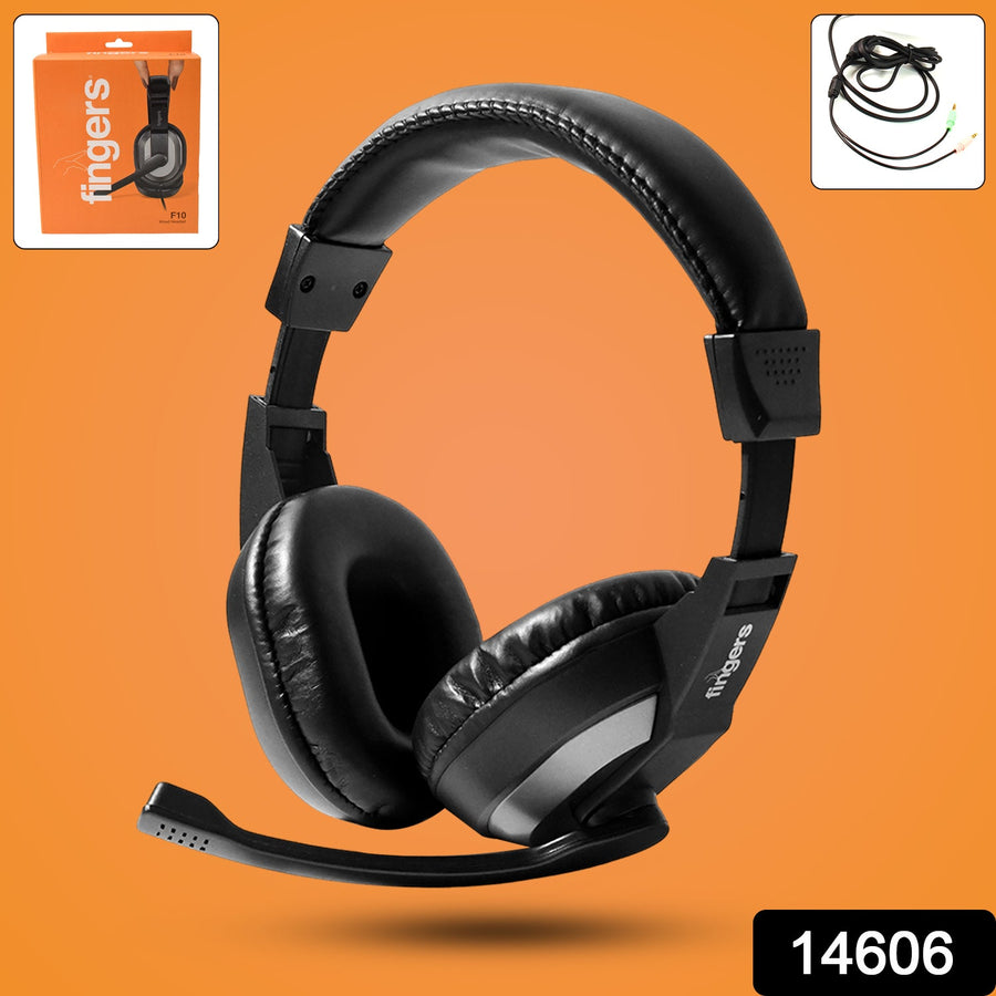 Wired Headset with Adjustable Headband for Clear Communication