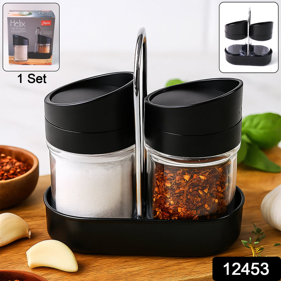 Salt N Pepper Plastic Jar Set – Durable Kitchen Spice Storage